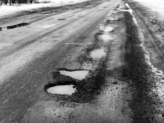 pot-holes