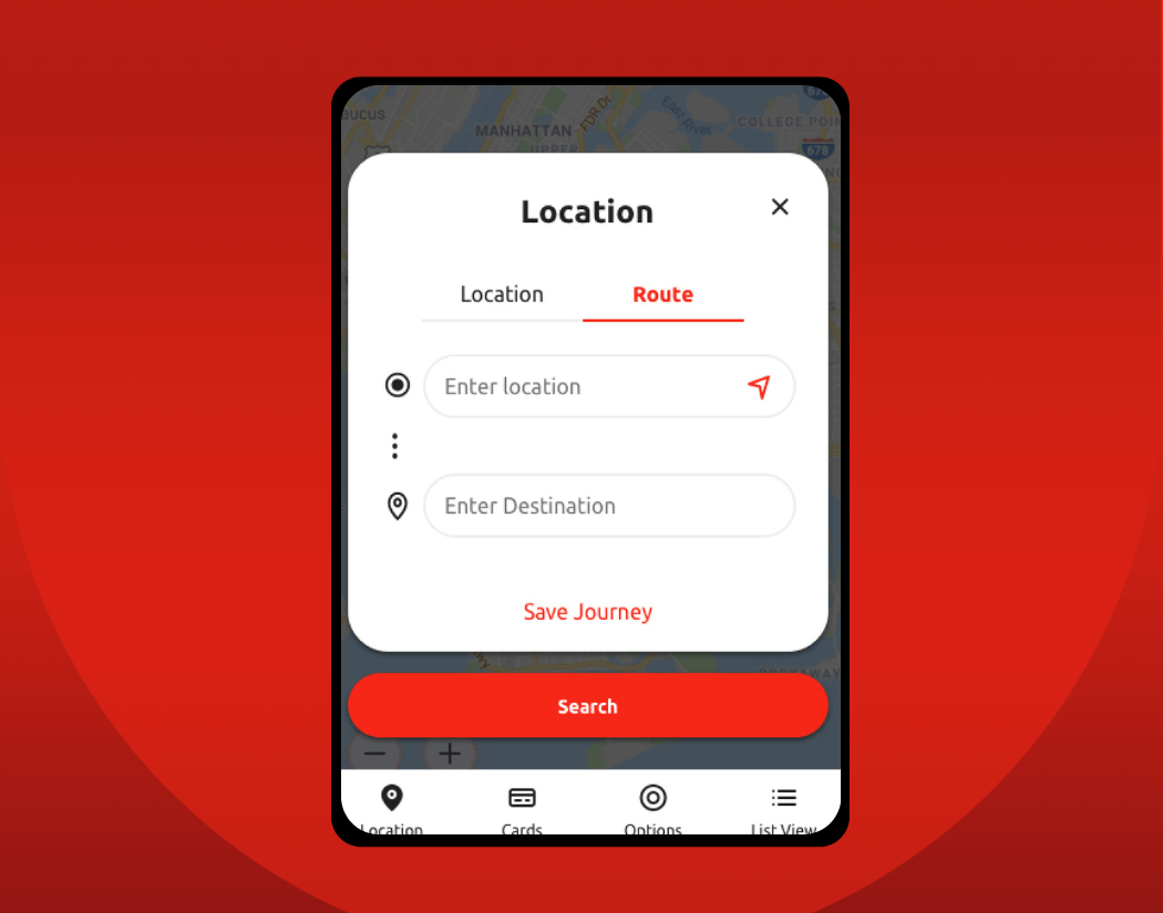 Site locator journey mapping