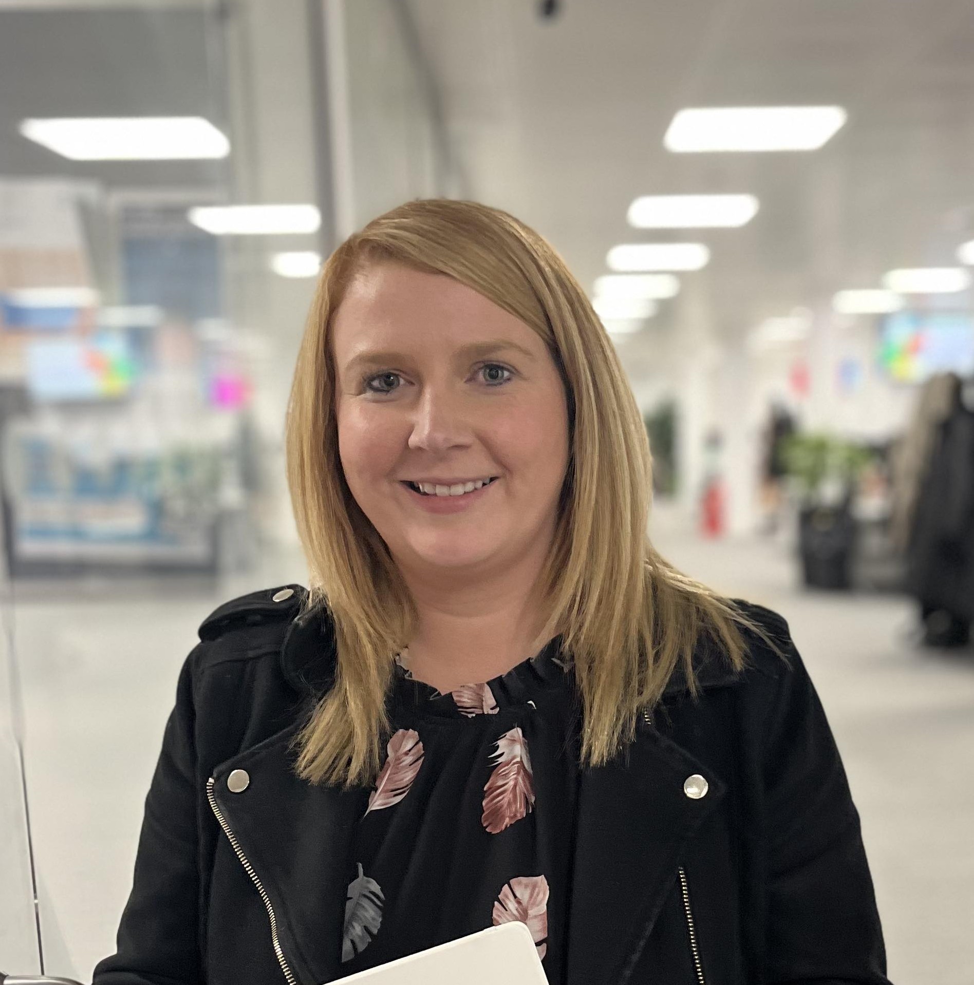 team member smiling