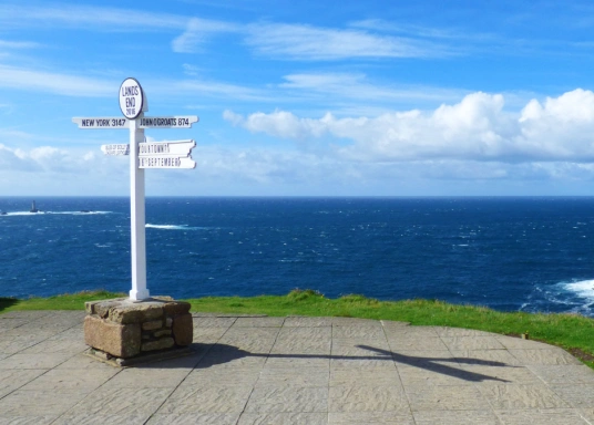 Lands' End signpost